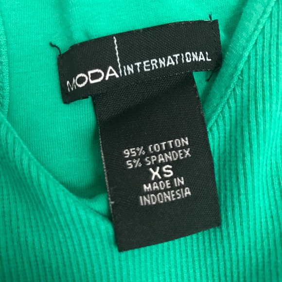 Moda International Green Ribbed Racerback Dress - Picture 7 of 7